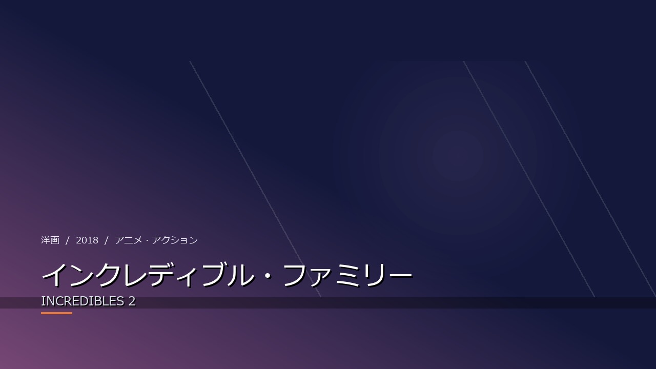 インクレディブル・ファミリー(2018年・洋画)のイメージ