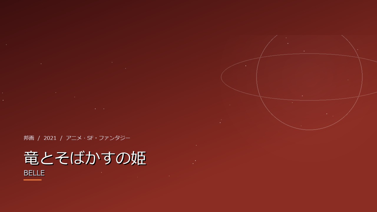 竜とそばかすの姫(2021年・邦画)のイメージ