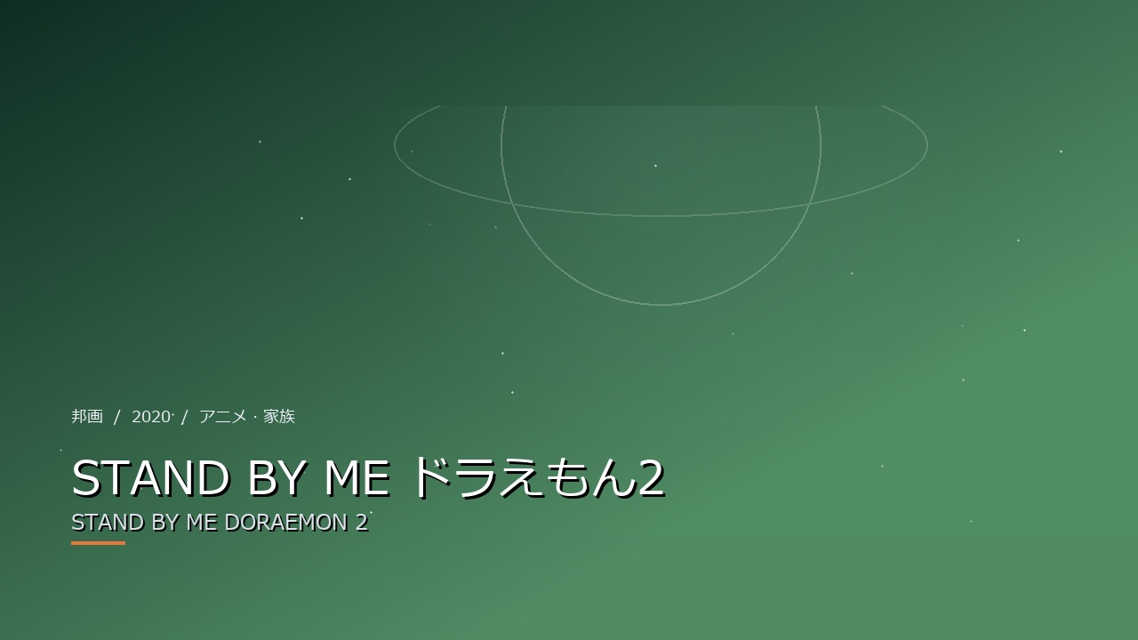 STAND BY ME ドラえもん2（2020年・邦画）のイメージ