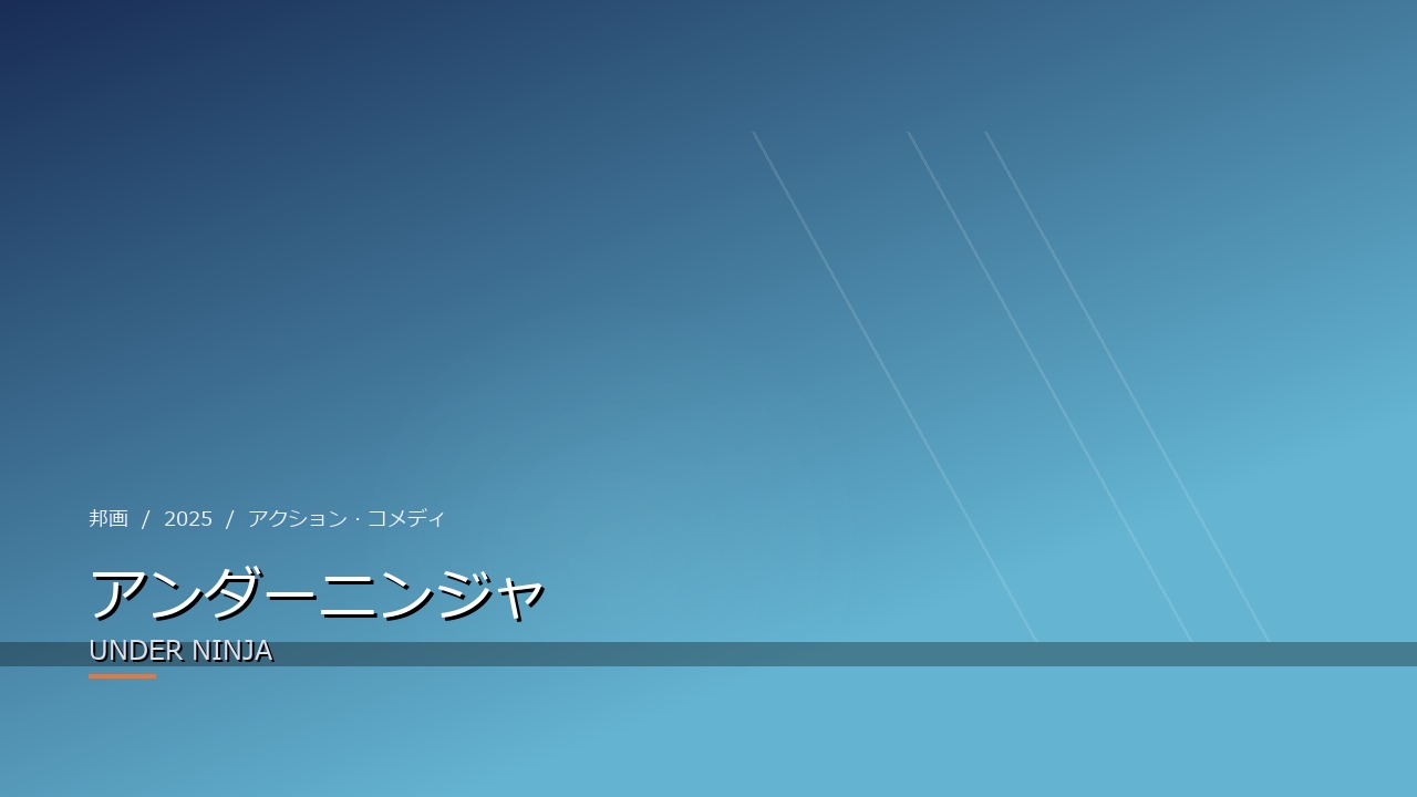 アンダーニンジャ(2025年・邦画)のイメージ